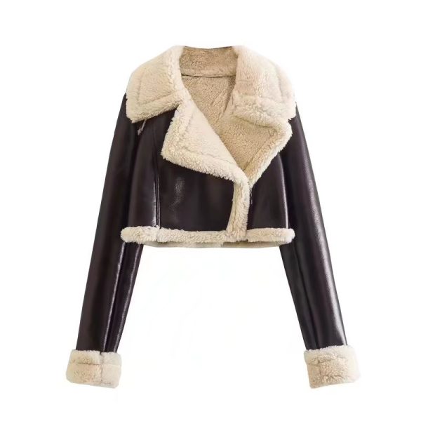 Women's Short Lapel Long Sleeve Slim Fashion Personality Jacket Jacket - Image 5