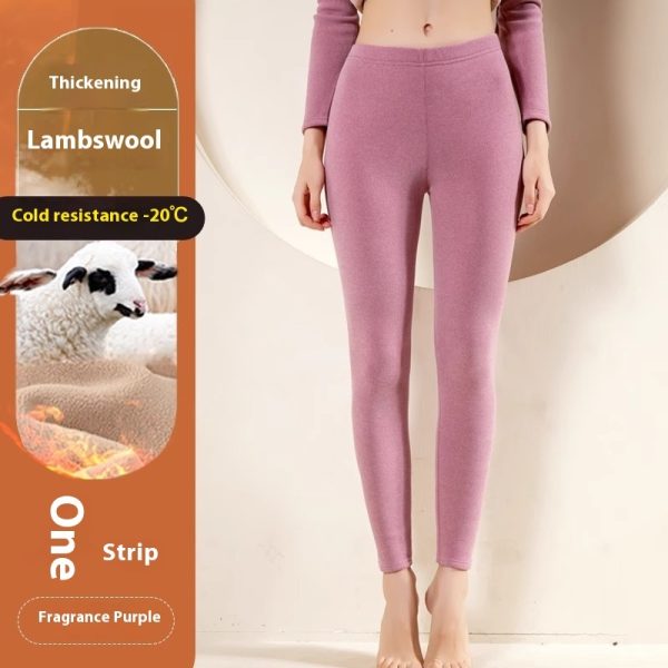 Warm Cashmere Leggings Winter Solid Slim Pants Fashion Trousers For Women Clothing - Image 7