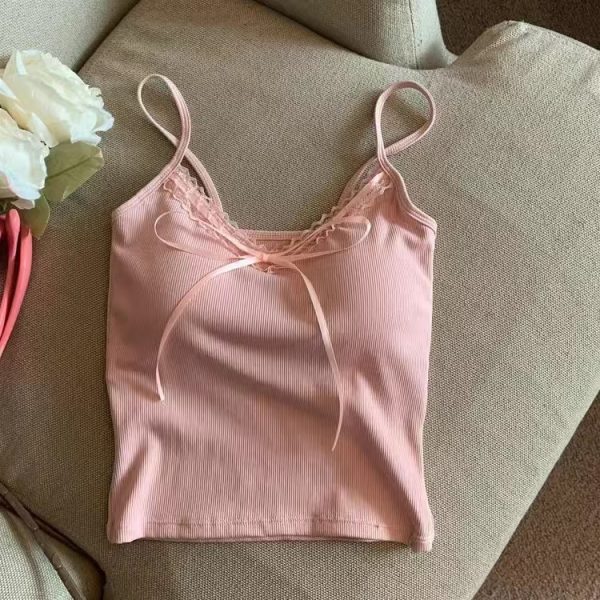 Women's V-neck Bowknot Camisole - Image 6