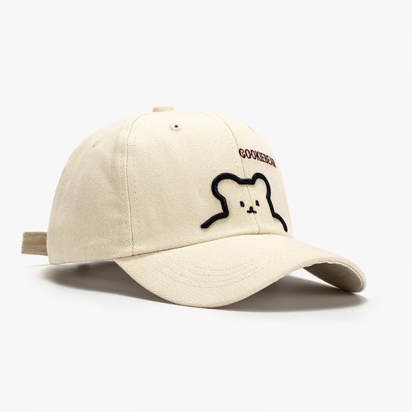 Men's Outdoor Sun Protection South Korea Cute Bear Baseball Cap