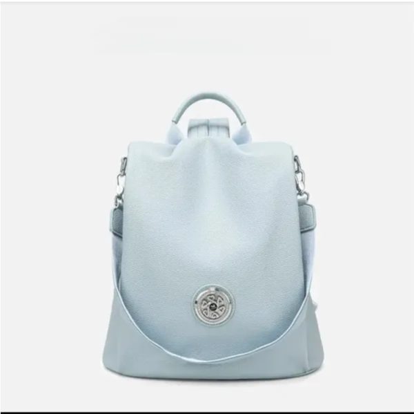 The New Seasonal Series Of Shoulder Bags Haze Blue New Fashion Leisure Ladies Backpack Large Capacity - Image 4