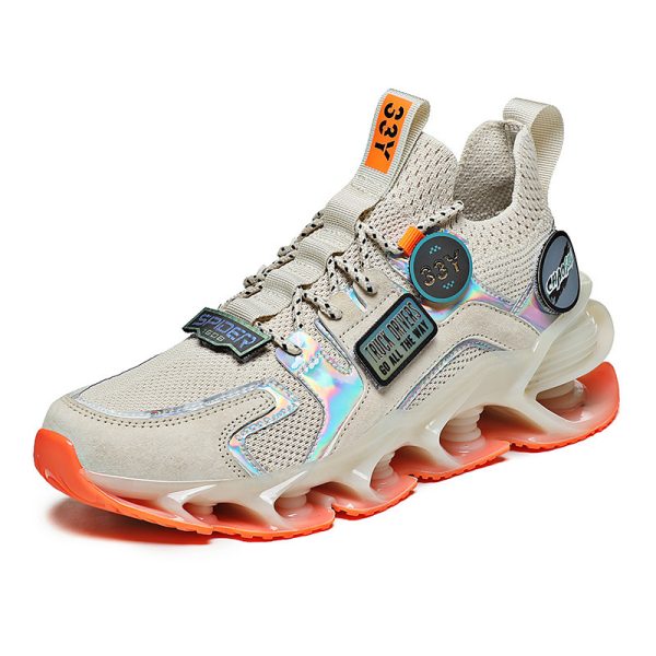 Hollow Blade Shock Absorption Sports Shoes Summer Breathable Flying Woven Casual Shoes - Image 4