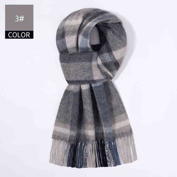 Winter New Men's Cashmere Scarf - Image 5