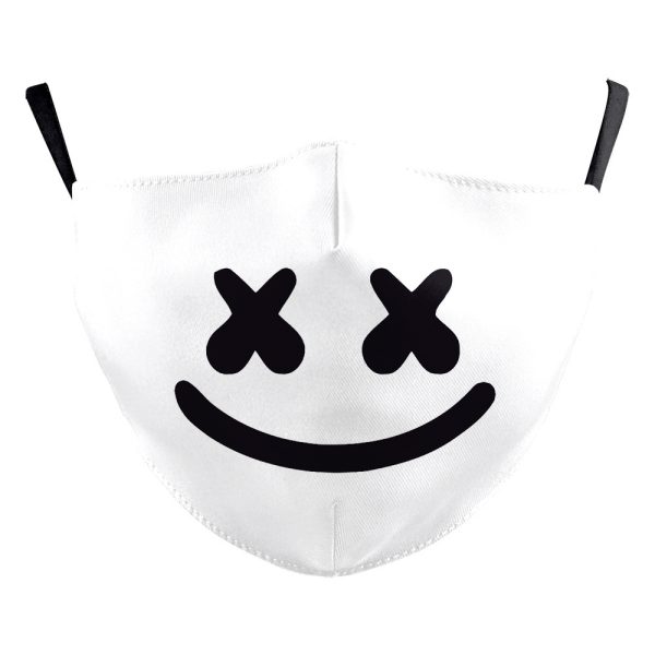 Halloween Milk Silk High Density Diagonal Cloth Double Layer Dustproof Protective Mask - Image 10