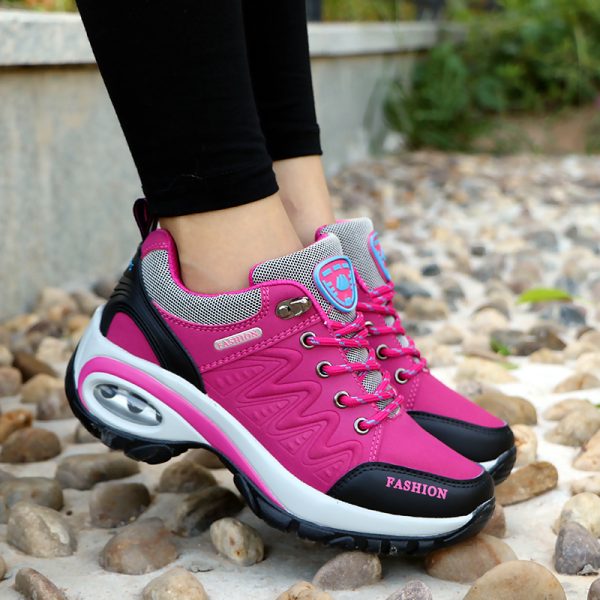 Autumn Winter Women Sneakers Air Cushion Design Platform Shoes - Image 6