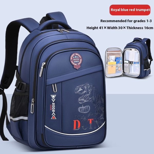 Children's Burden Reduction Multi-compartment Primary School Large Capacity Schoolbag - Image 4