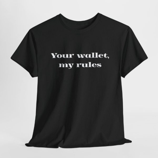 Your Wallet My Specification Letter Print Short-sleeve