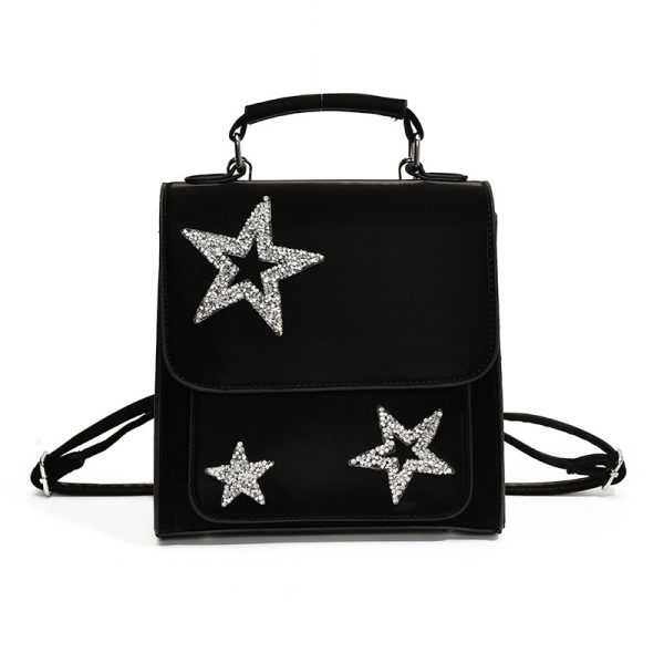 Women's Bag Fashionable Sequins Five-pointed Star Backpack - Image 6