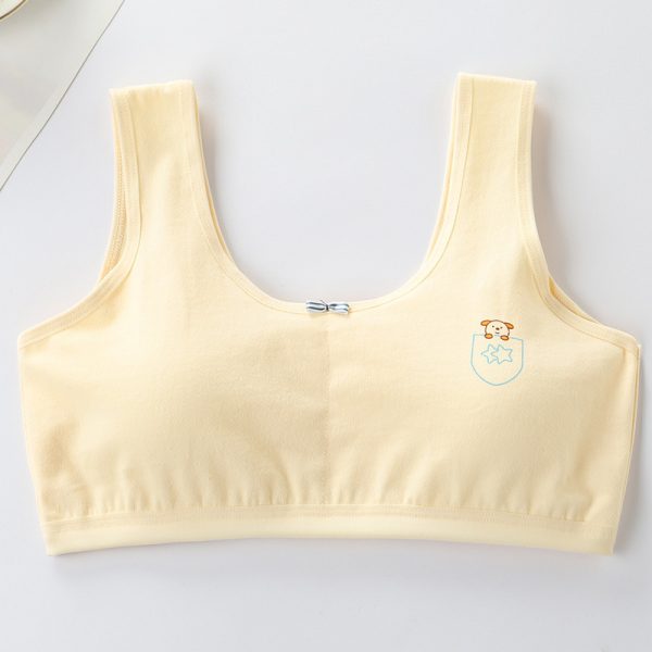 Primary Student Vest Female Junior High  Girl High School  Underwear Pure Cotton Bra - Image 2