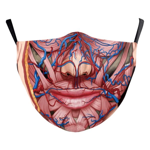 Halloween Milk Silk High Density Diagonal Cloth Double Layer Dustproof Protective Mask - Image 5