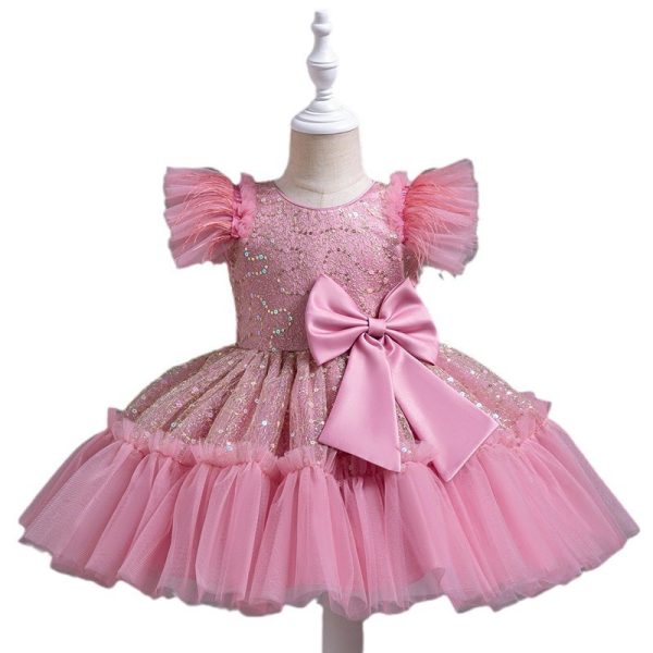 Flower Children's Clothing Children's Wedding Dress Tulle Skirt Summer - Image 2