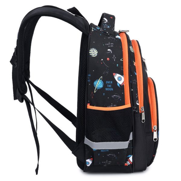 Primary School Boys Large Capacity Children's Backpack Space Schoolbag - Image 4