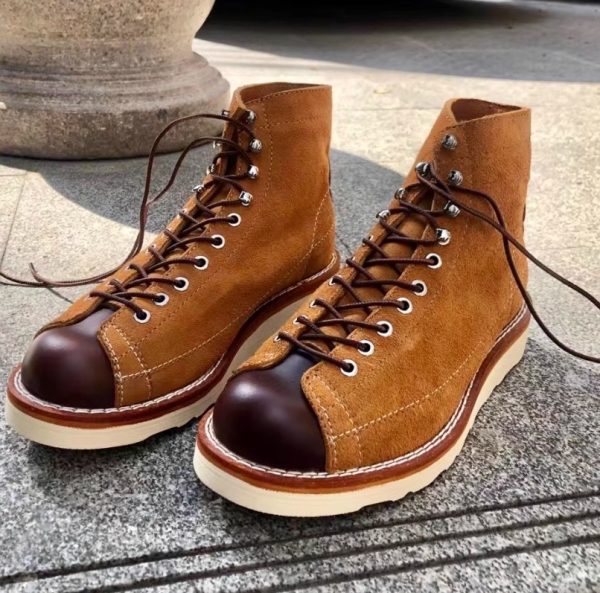 Stitching Martin Boots Retro Easy Matching British Style Working Boots