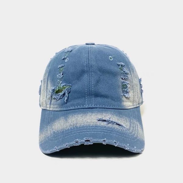 Washed Make Old Ripped Baseball Cap For Women - Image 4