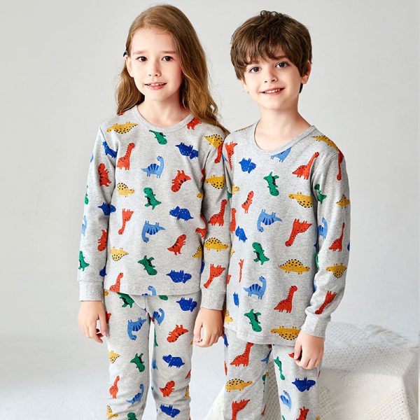 Children's Underwear Set Cotton Boys And Girls Underwear Set Pajamas - Image 4