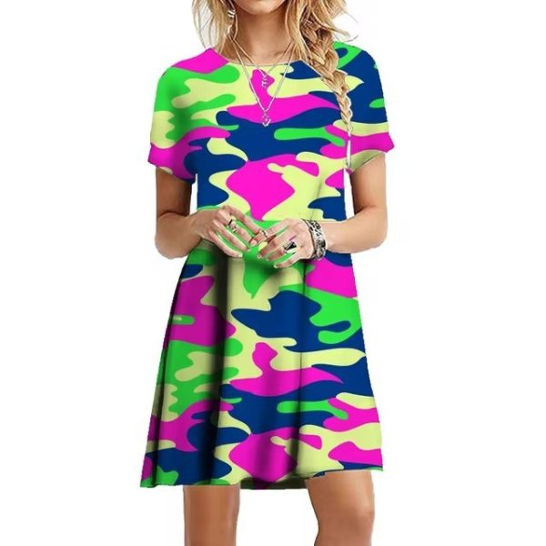 Summer Female Military Camouflage Skirt - Image 3