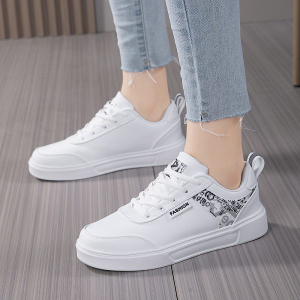 White Shoes Women's Daily Leisure Sneaker - Image 3