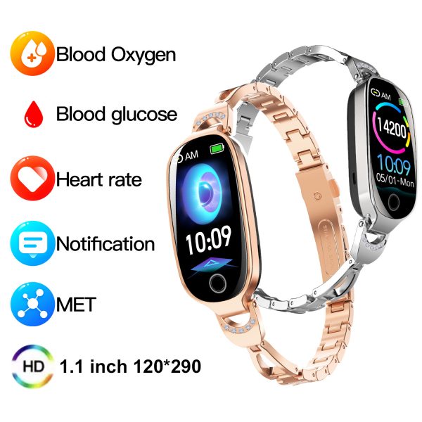 Women's Smart Watch Non-invasive Blood Glucose Menstrual Reminder - Image 5