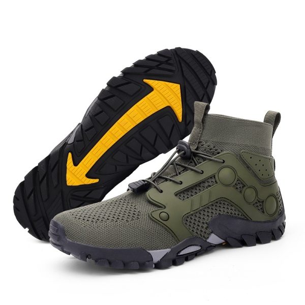 Outdoor Large Size Hiking Shoes Men's Lightweight High-top - Image 5