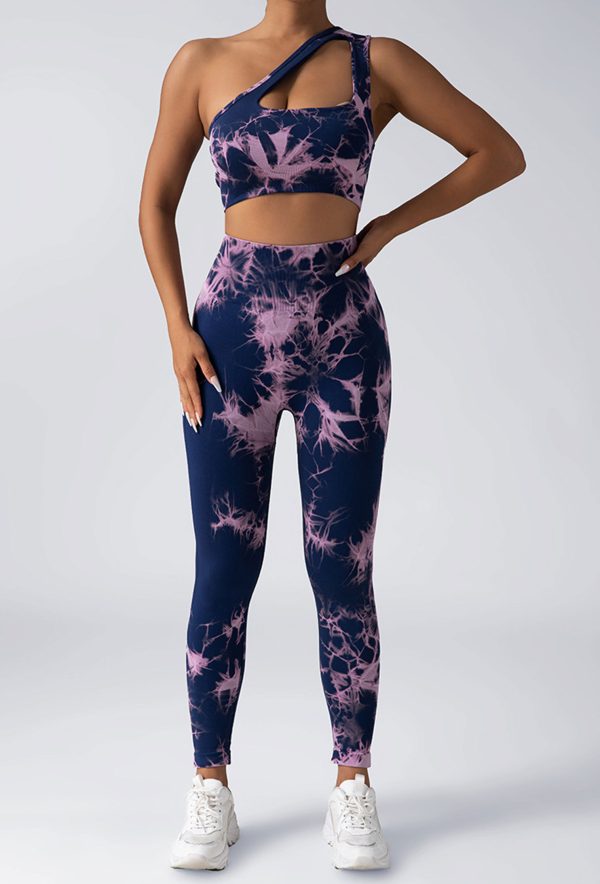 Women Scrunch Workout Leggings Butt Lifting High Waisted Yoga Pants - Tie Dye Seamless Booty Gym Tights - Image 5