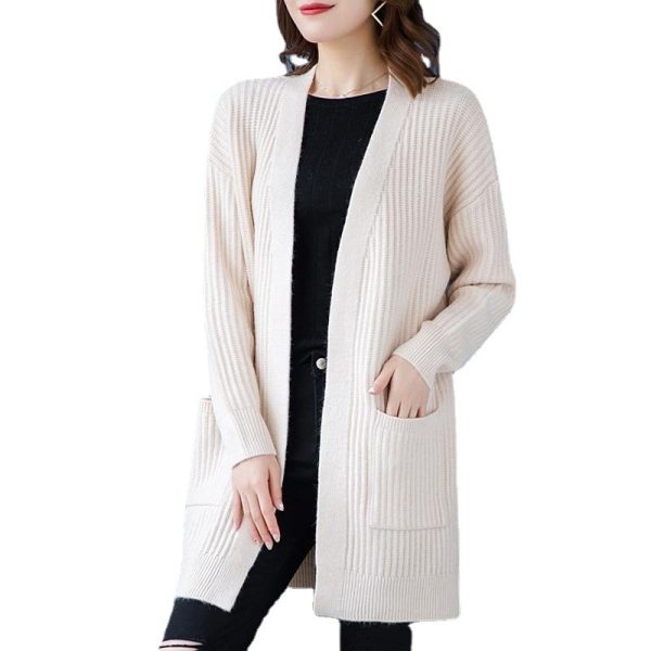 Loose Knitted Shawl Versatile Sweater Coat Women's - Image 2