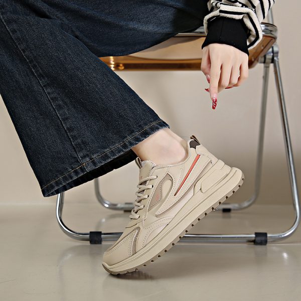 Autumn New Korean Style Student Platform Height Increasing Sports Casual Shoes - Image 3