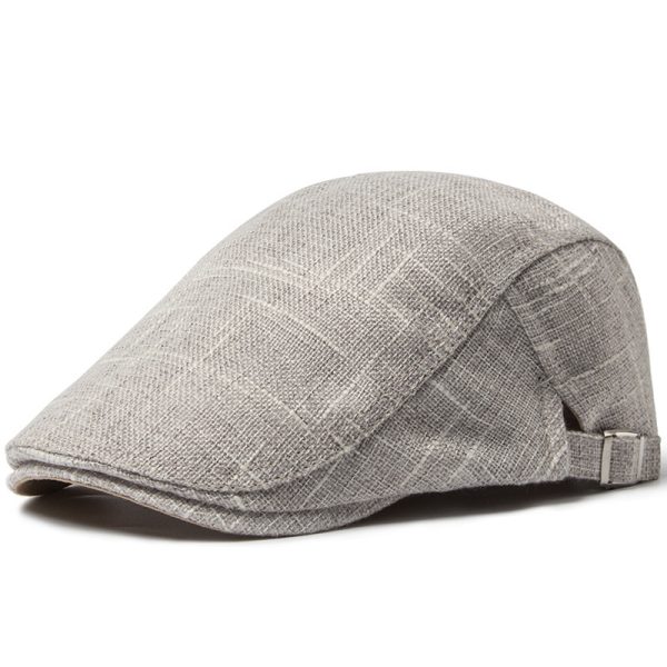 Men's Breathable Retro Casual Cotton And Linen Beret - Image 10