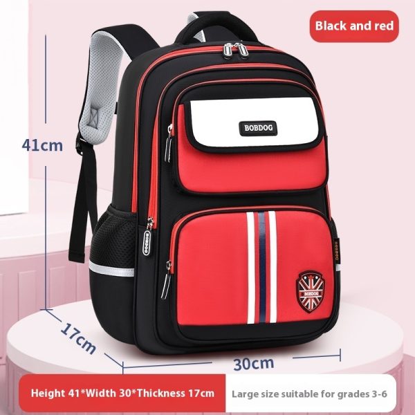 Boys Grade 1-3-6 Burden Relief Spine Protection Lightweight Waterproof Children Backpack Female - Image 8