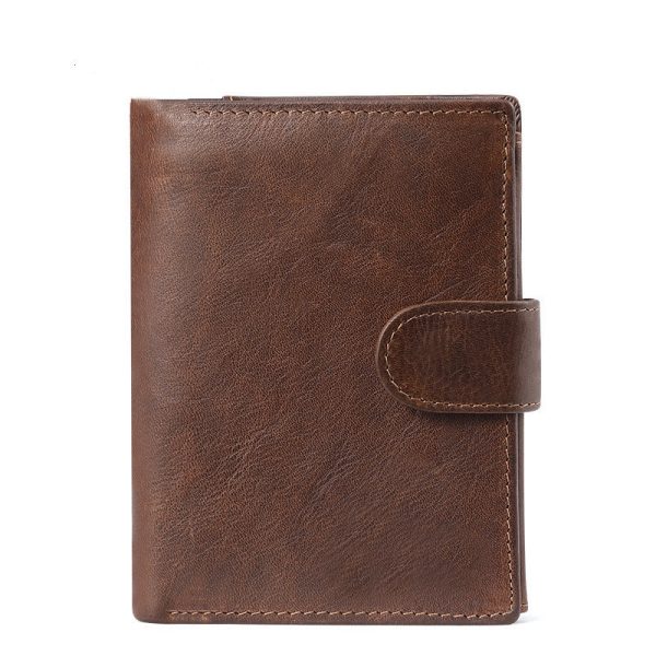 New Leather Wallet For Man Retro Crazy Horse Leather Casual Short Wallet - Image 6