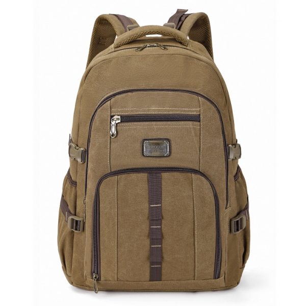 Durable Large Capacity Canvas Backpack Retro Computer Backpack Travel & Outdoor Sports - Image 8