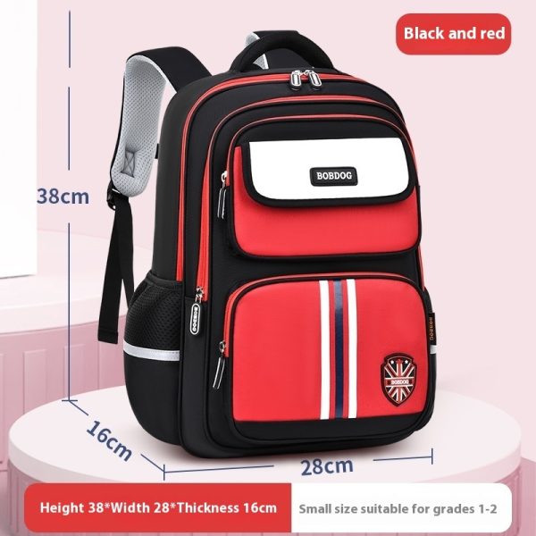 Boys Grade 1-3-6 Burden Relief Spine Protection Lightweight Waterproof Children Backpack Female - Image 2