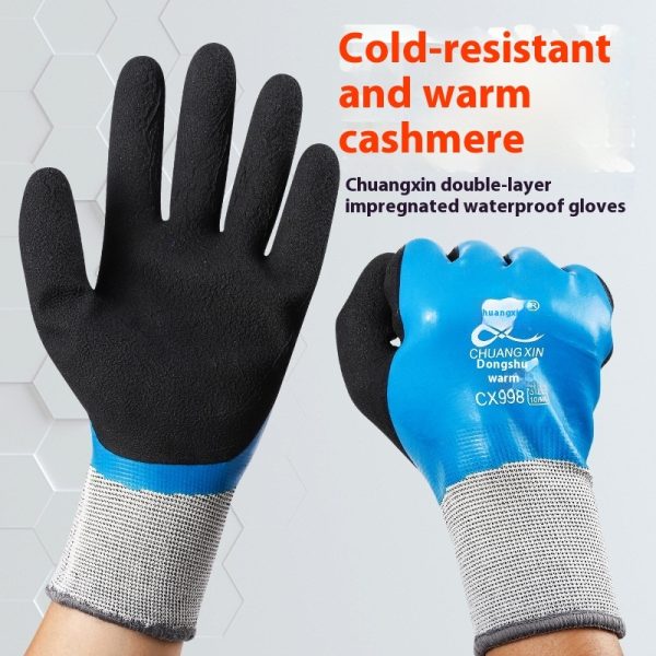 Cold Protection Thickening Fleece-lined Warm Full Labor Gloves - Image 3