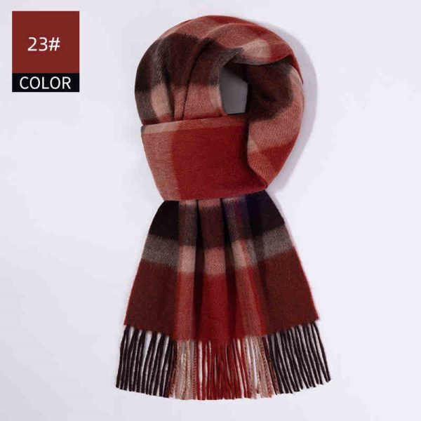 Winter New Men's Cashmere Scarf - Image 7