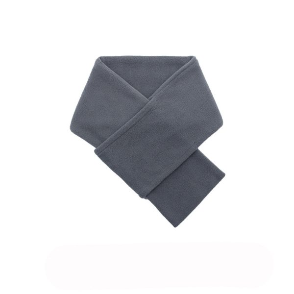 Autumn And Winter Warm Scarf Fashion Simple Solid Color Men's Polar Fleece - Image 2