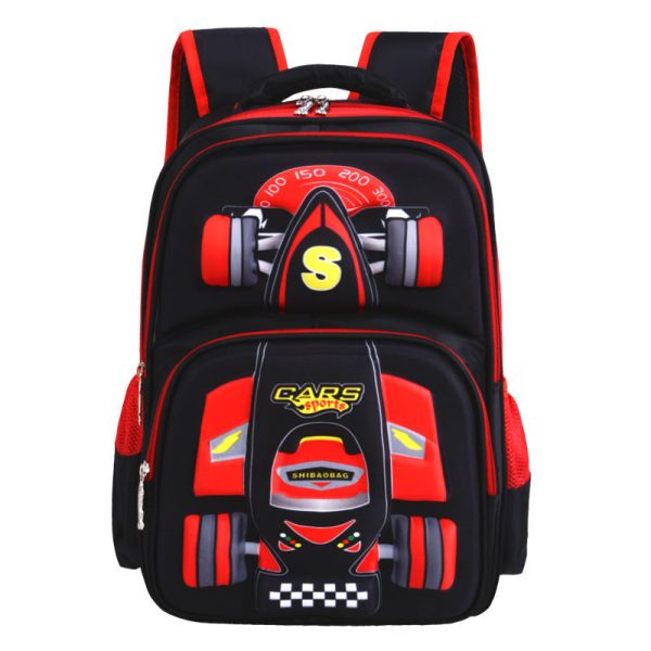 Three Dimensional Car Boys Primary School Trolley School Bag - Image 2