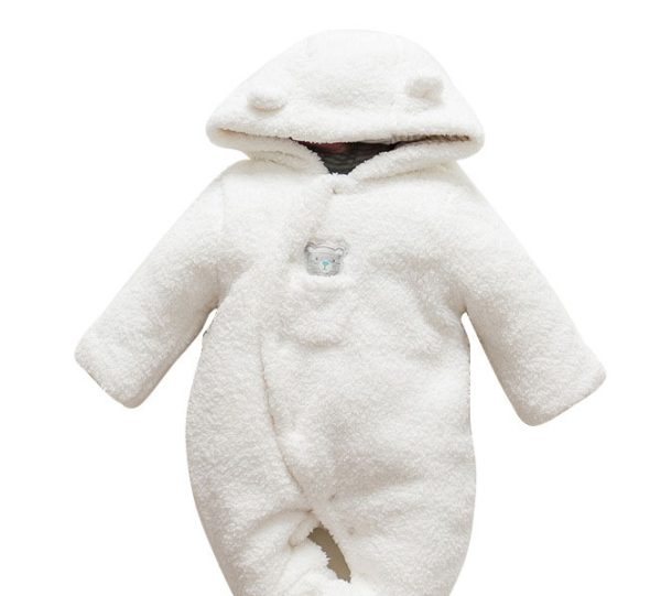 Baby clothes lamb winter cotton padded clothes baby newborn baby skin thickening climb Siamese clothes cotton - Image 8