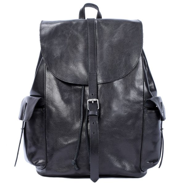 Top Leather Backpack Large Capacity - Image 4