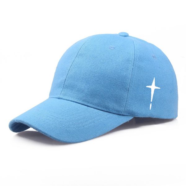 Baseball Cap Men's Polyester Cotton Cross Print Casual Sun Hat - Image 8