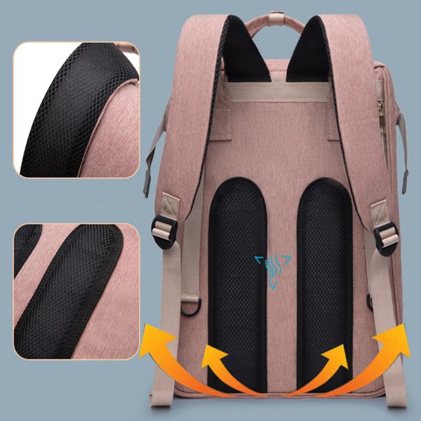 New Mummy Baby Crib Backpack Large Capacity Out Milk Insulated Bag Women - Image 5