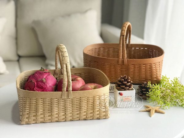 Single Handle Square Woven Basket Material Package - Image 2