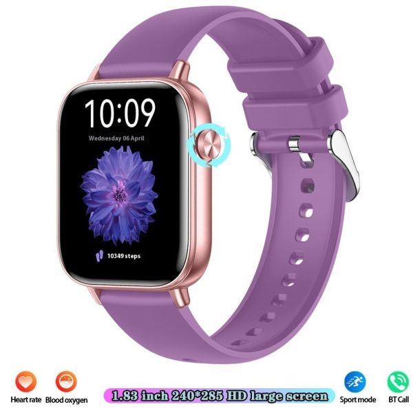 Smart Watch Mobile Pedometer Heart Rate Monitoring Bluetooth Calling 169 Touch Display Smart Bracelet - Image 4