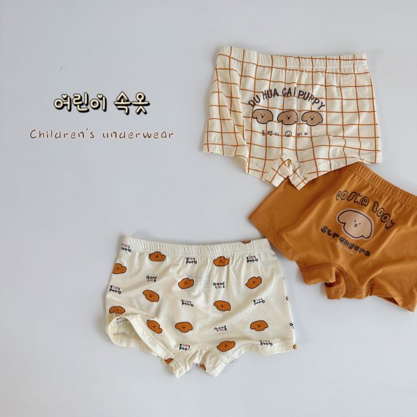 Three-piece Set Children's Underwear Modal Printing Baby Kindergarten Boxer Shorts - Image 7