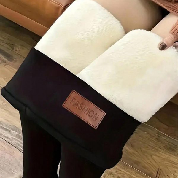 Women's Cashmere Fleece-lined Thickened Autumn And Winter Leggings - Image 6