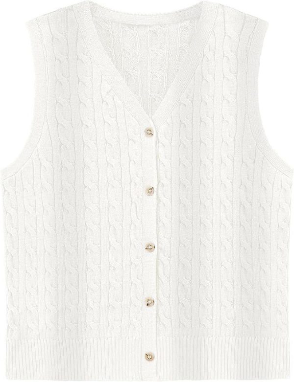 European And American Women's Fashion Sweater Vest Twisted Knitted Short - Image 7